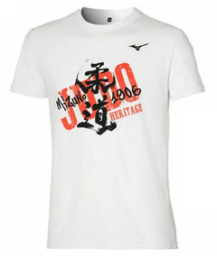 Mizuno тениска Heritage, бяла