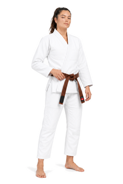 Katsudo Yori дамско кимоно за Джиу Джитсу 450г, бяло