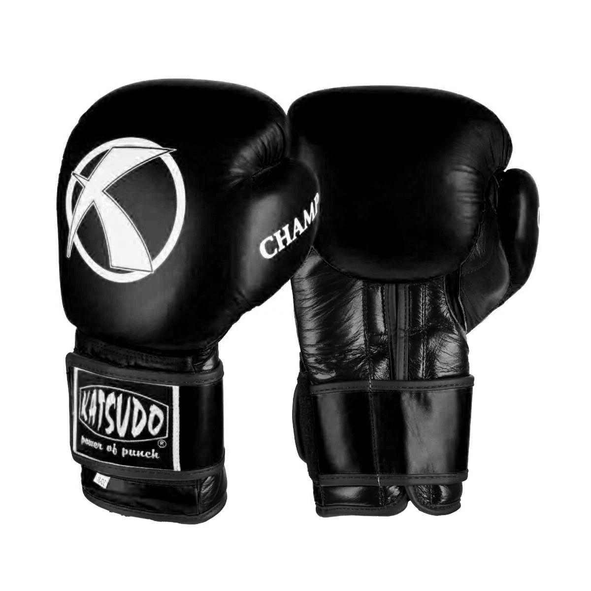 Katsudo боксови ръкавици Champion IV, черни