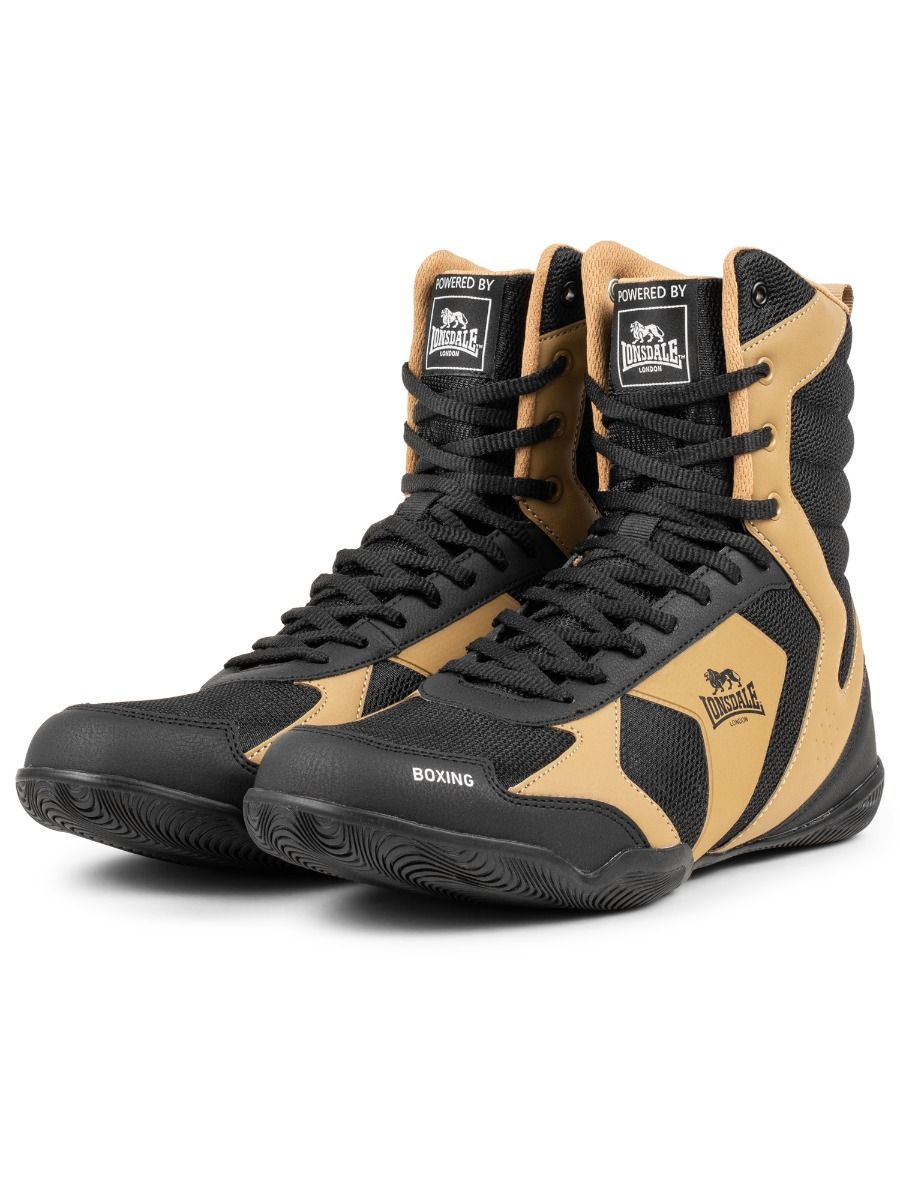 Lonsdale боксови обувки Heskin, черно-кафяви