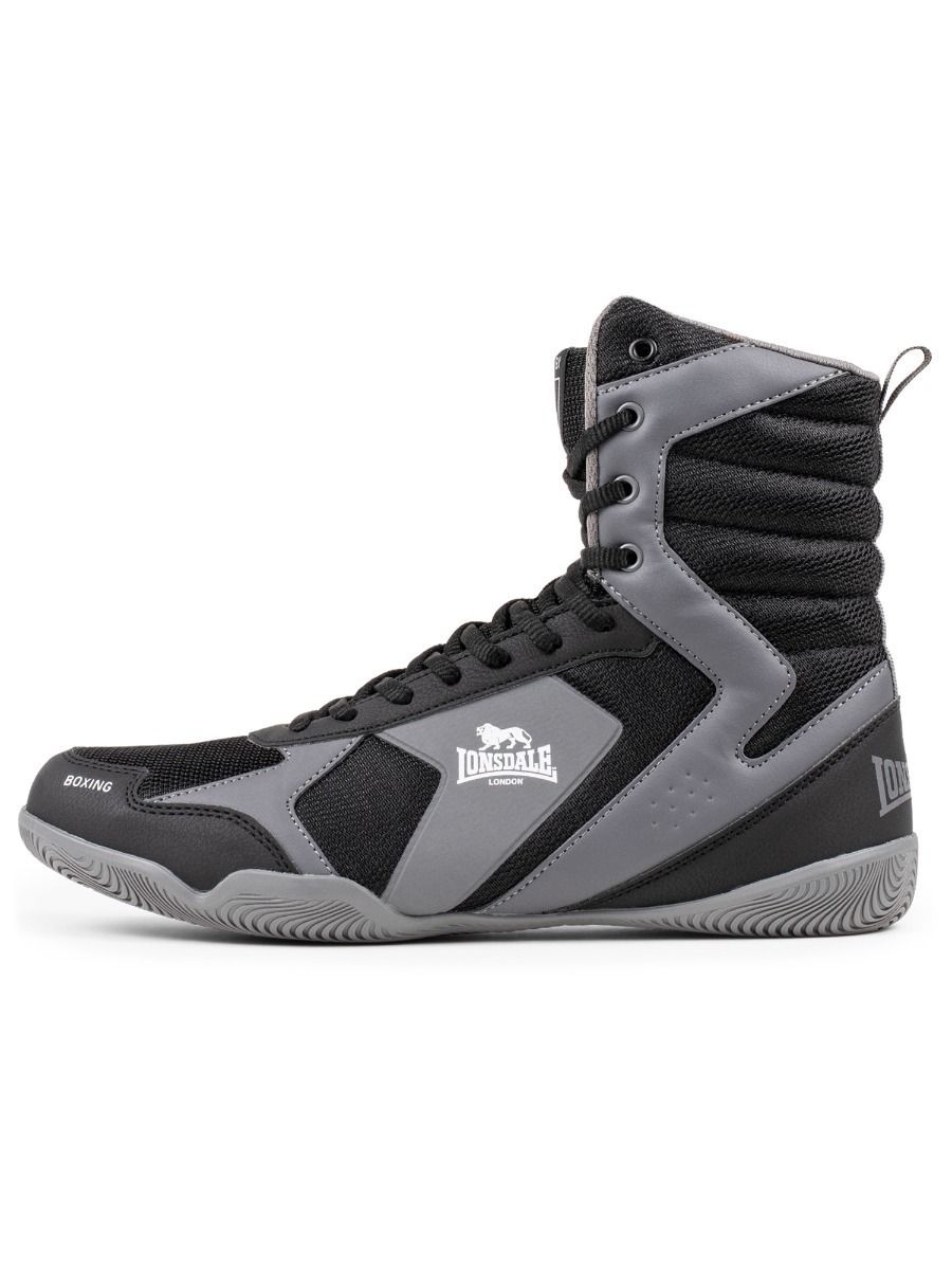 Lonsdale боксови обувки Heskin, черно-сиви