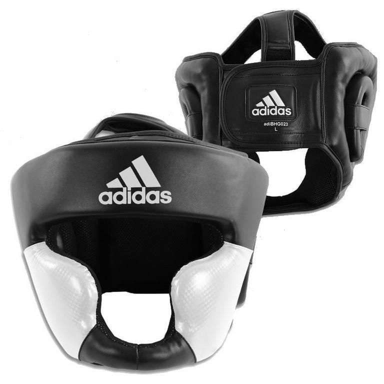 Adidas баксова каска Response , бяло-черна