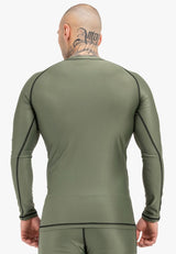 Ben Lee функционална тениска мъжка с дълъг ръкав Mossburn, маслиненозелена