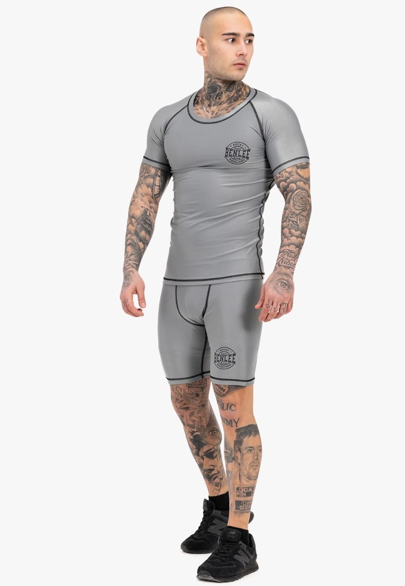 Ben Lee функционална тениска мъжка с къс ръкав Limehills, сива