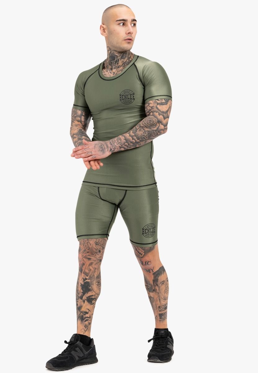 Ben Lee функционална тениска мъжка с къс ръкав Limehills, маслиненозелена