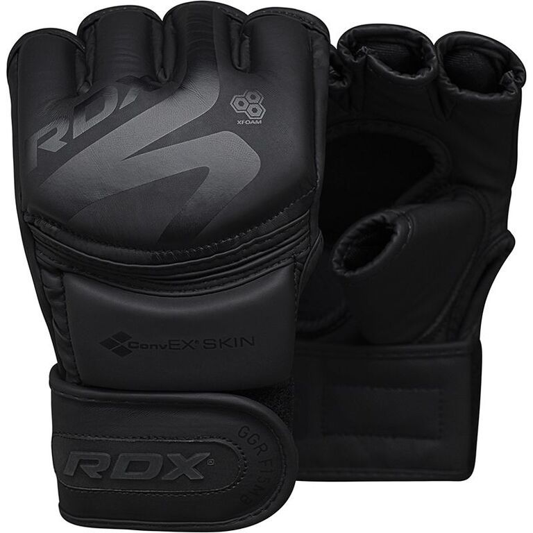 RDX F15 MMA ръкавици, черни матови