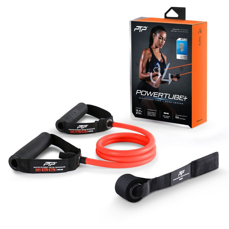 PTP съпротивителен ластик Powertube+ heavy, оранжев