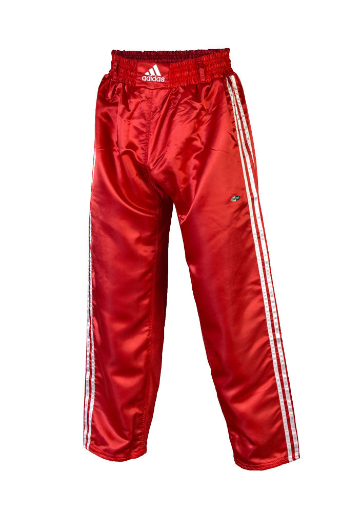 Adidas сатенени кикбокс панталони Contact, червени