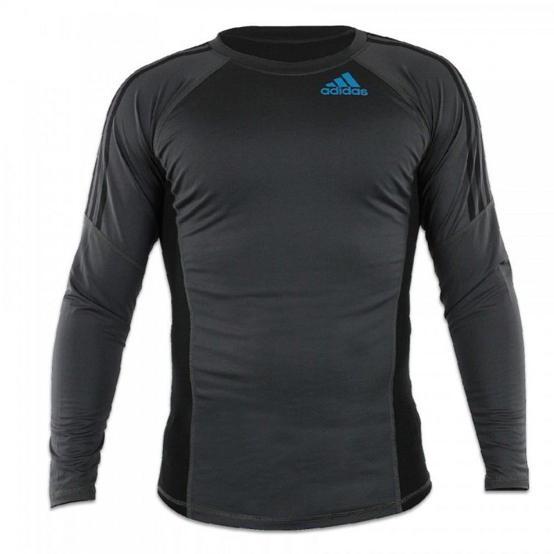 Adidas дълъга рашгард тениска , черен