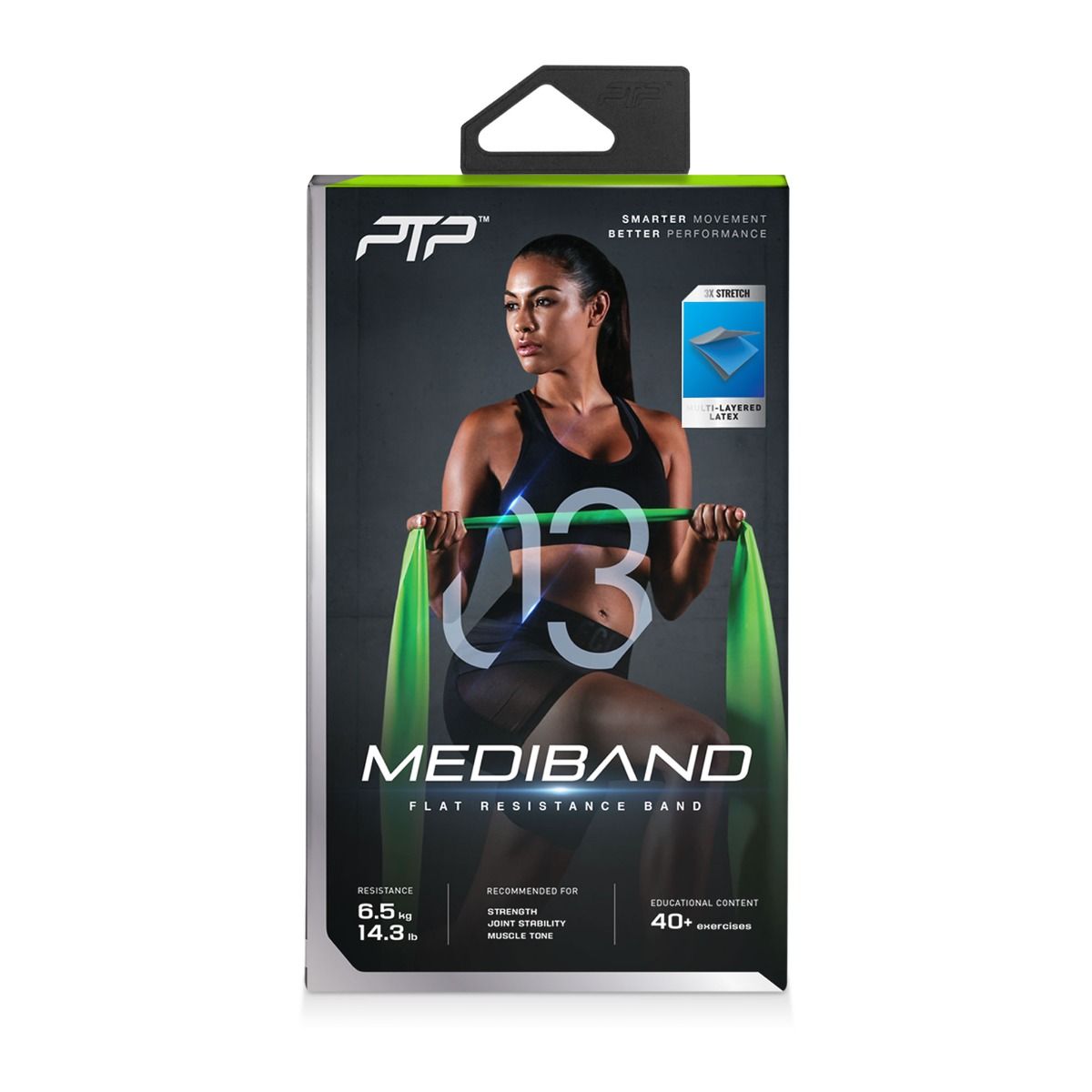 

PTP съпротивителен ластик Mediband medium, зелен