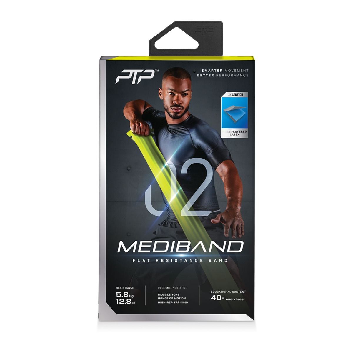PTP съпротивителен ластик Mediband light, жълт