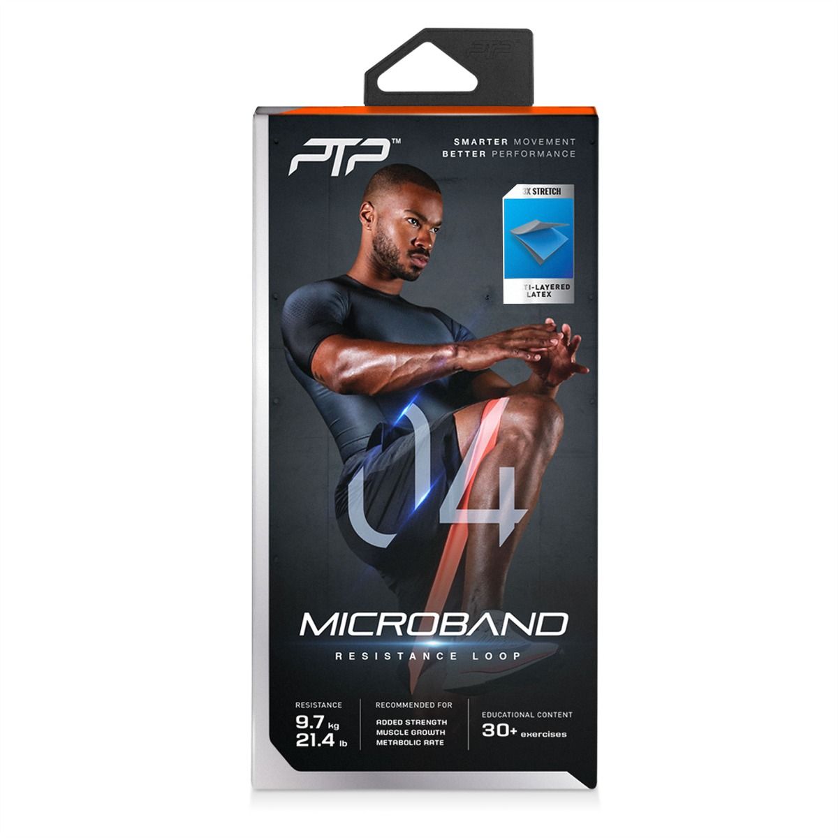 PTP съпротивителен ластик Microband heavy, оранжев
