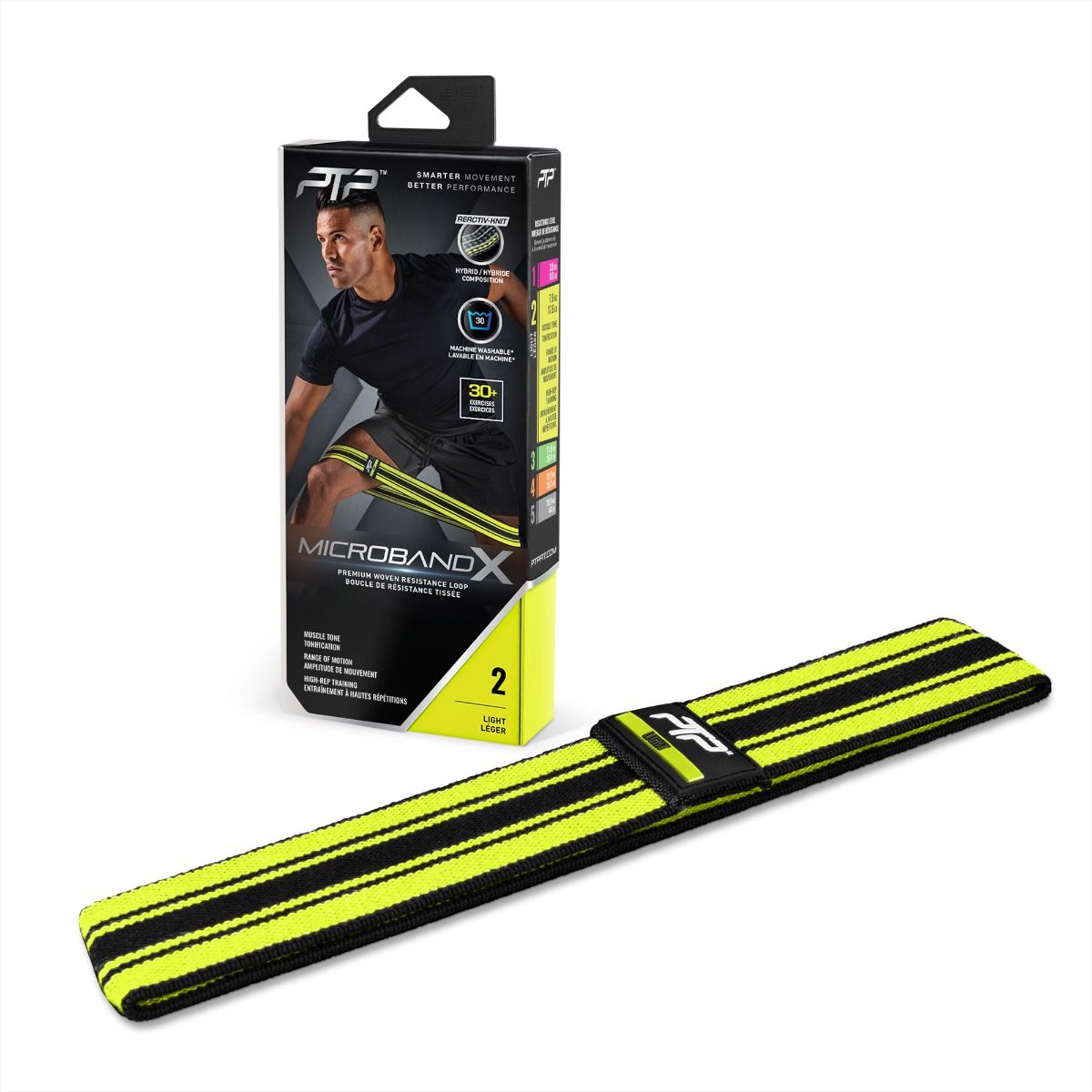 PTP съпротивителен ластик MicrobandX light, жълт