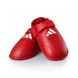 Adidas протектори за глезени, одобрени от WKF, червени