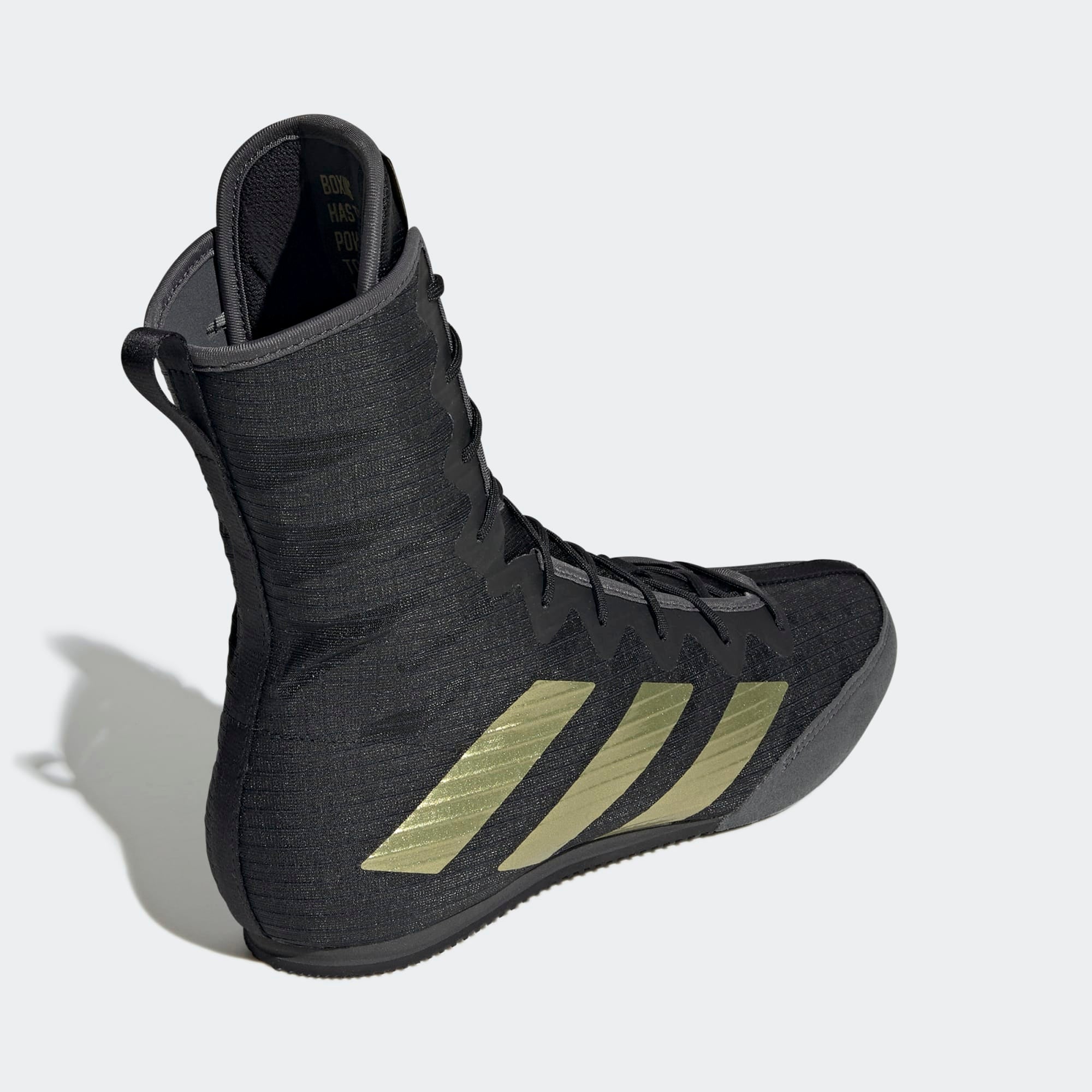 Adidas HOG 4 боксови обувки , черно-златисти