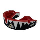 Adidas Senior протектор за зъби Opro Platinum, червено-черно-бял
