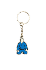 Katsudo двустранен метален ключодържател Judo, синьо-бял