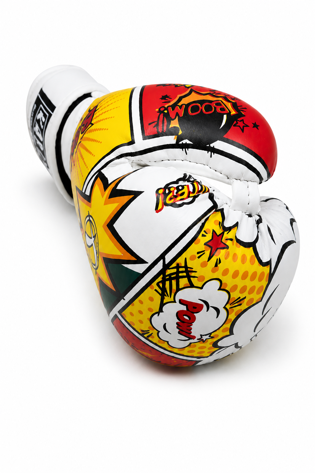 Katsudo кожени боксови ръкавици CrushX, бяло-шарени
