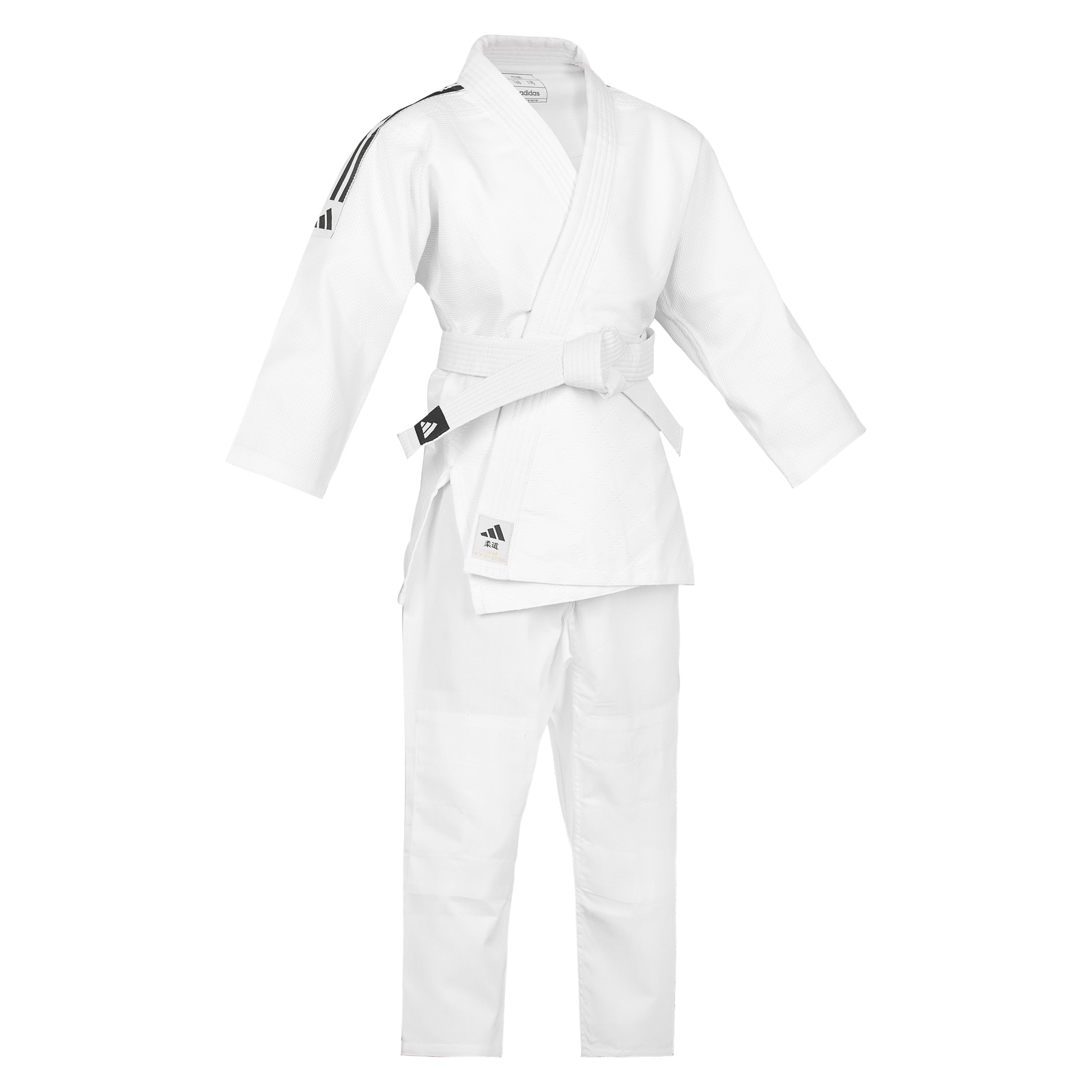 Adidas JU кимоно с черни ленти Club 350 g, бяло