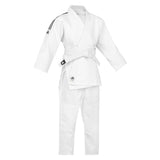 Adidas JU кимоно с черни ленти Club 350 g, бяло
