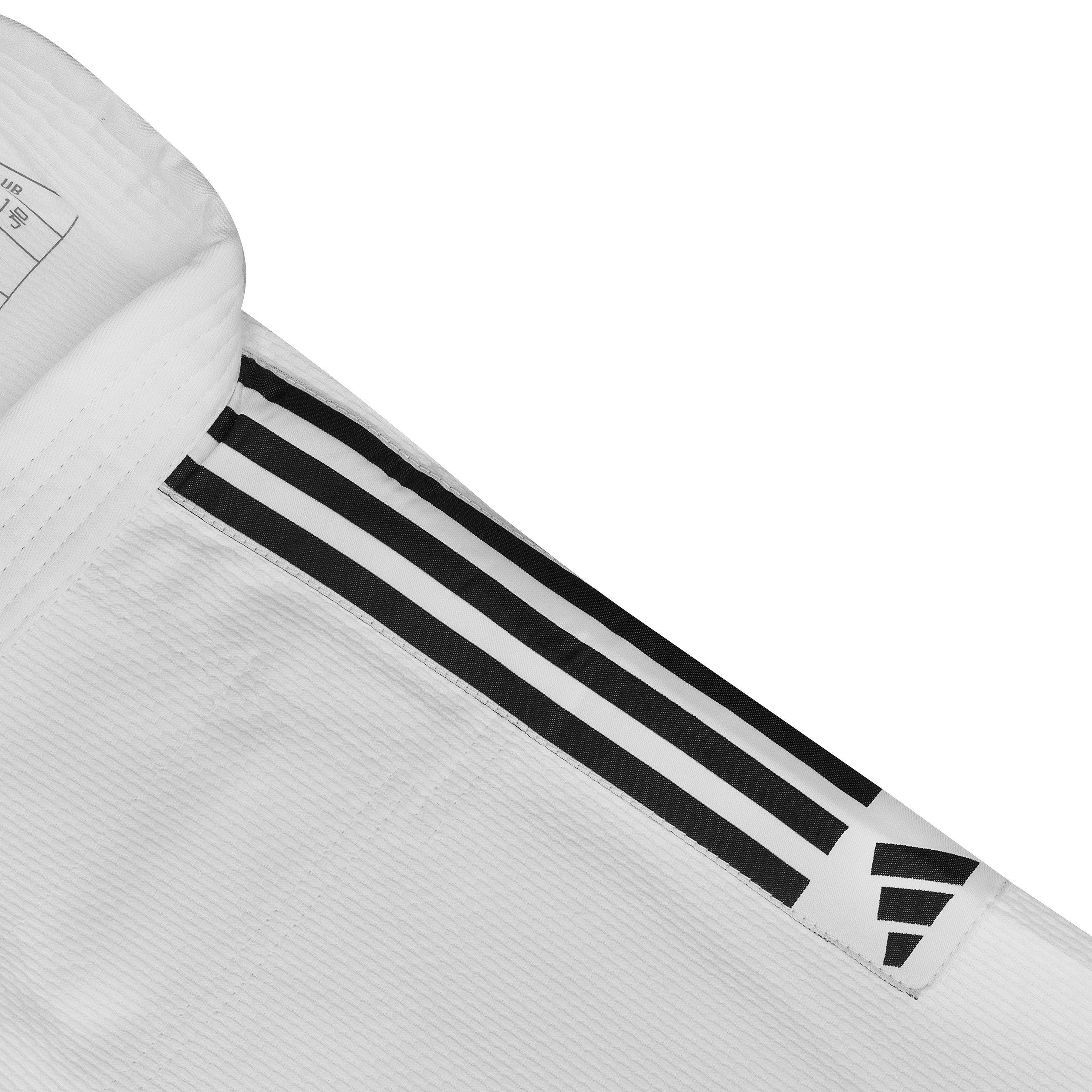 Adidas JU кимоно с черни ленти Club 350 g, бяло