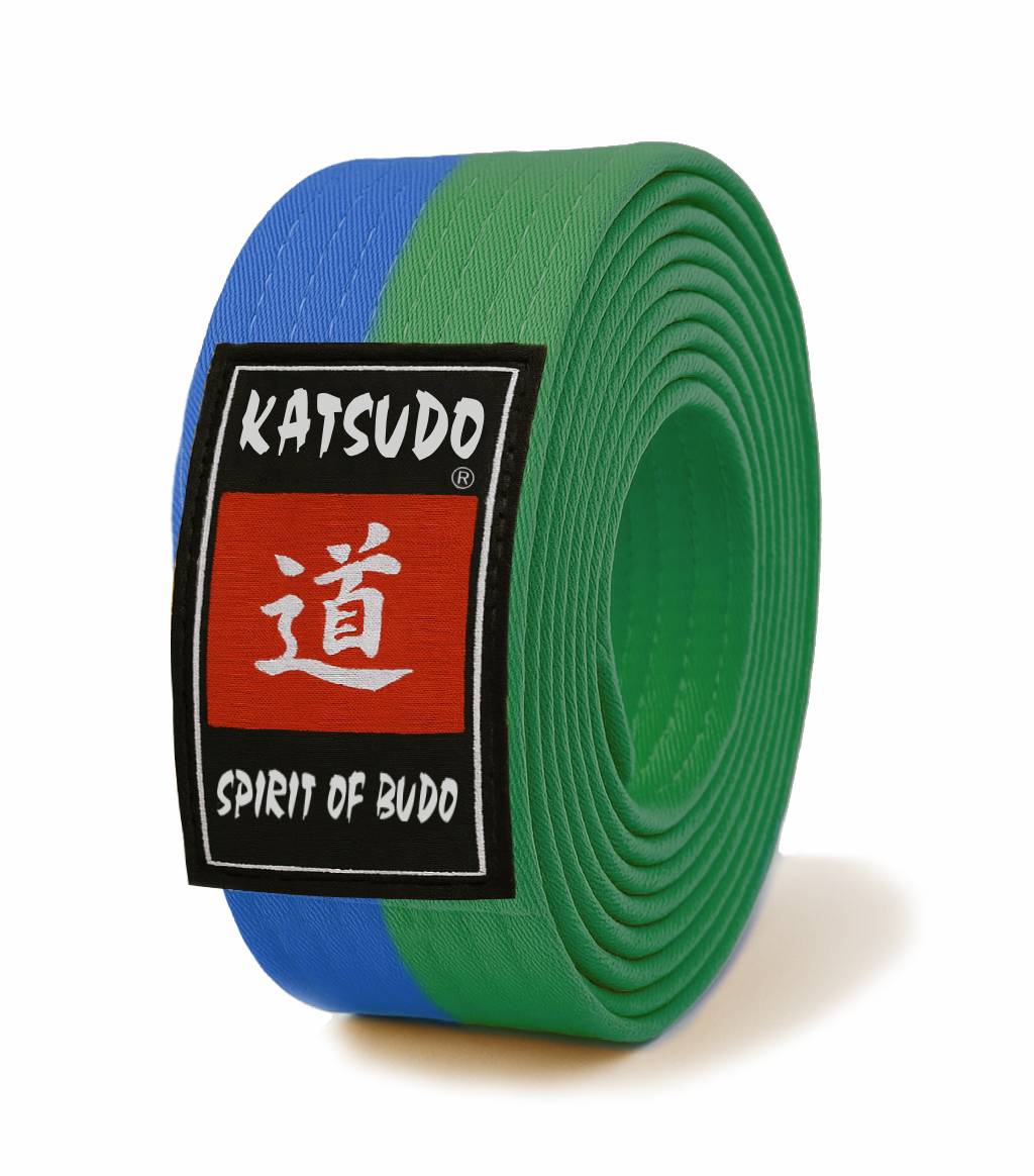 Katsudo колан obi Master, зелено-син