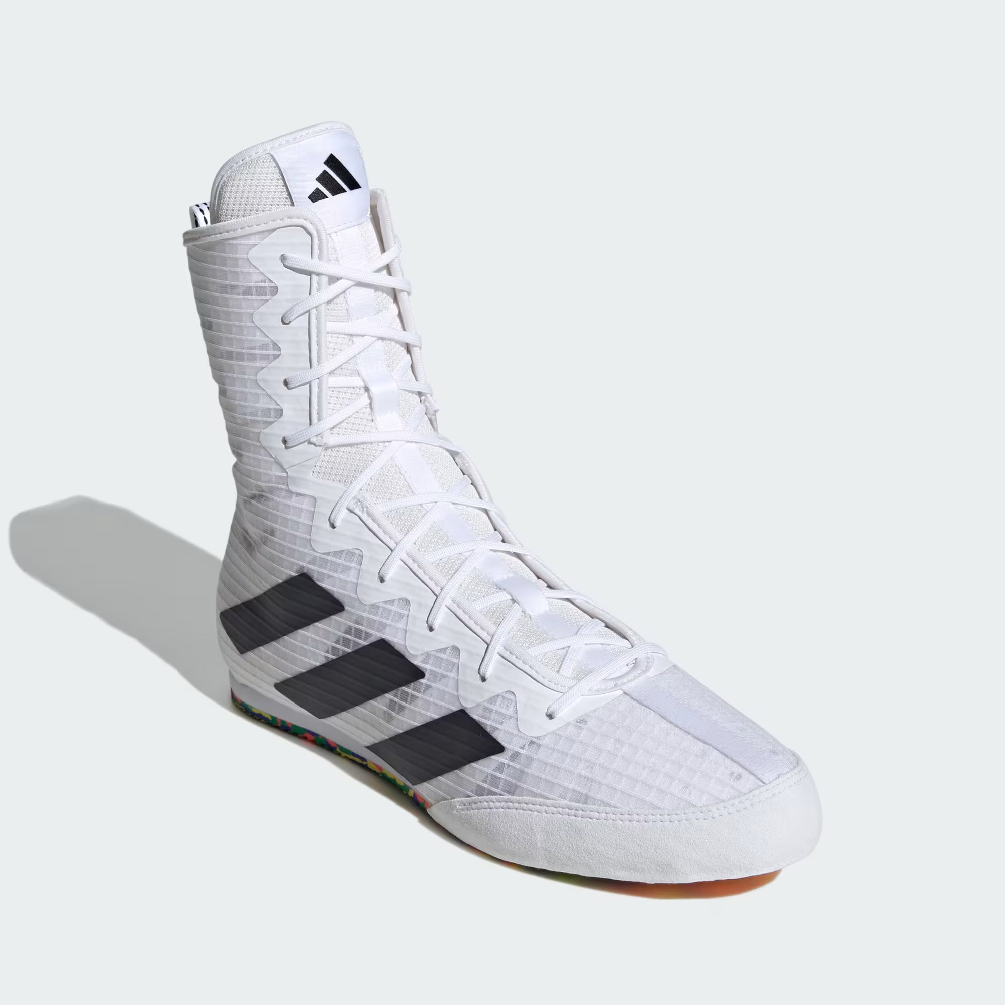 Adidas обувки за бокс HOG 4, бяло-цветни