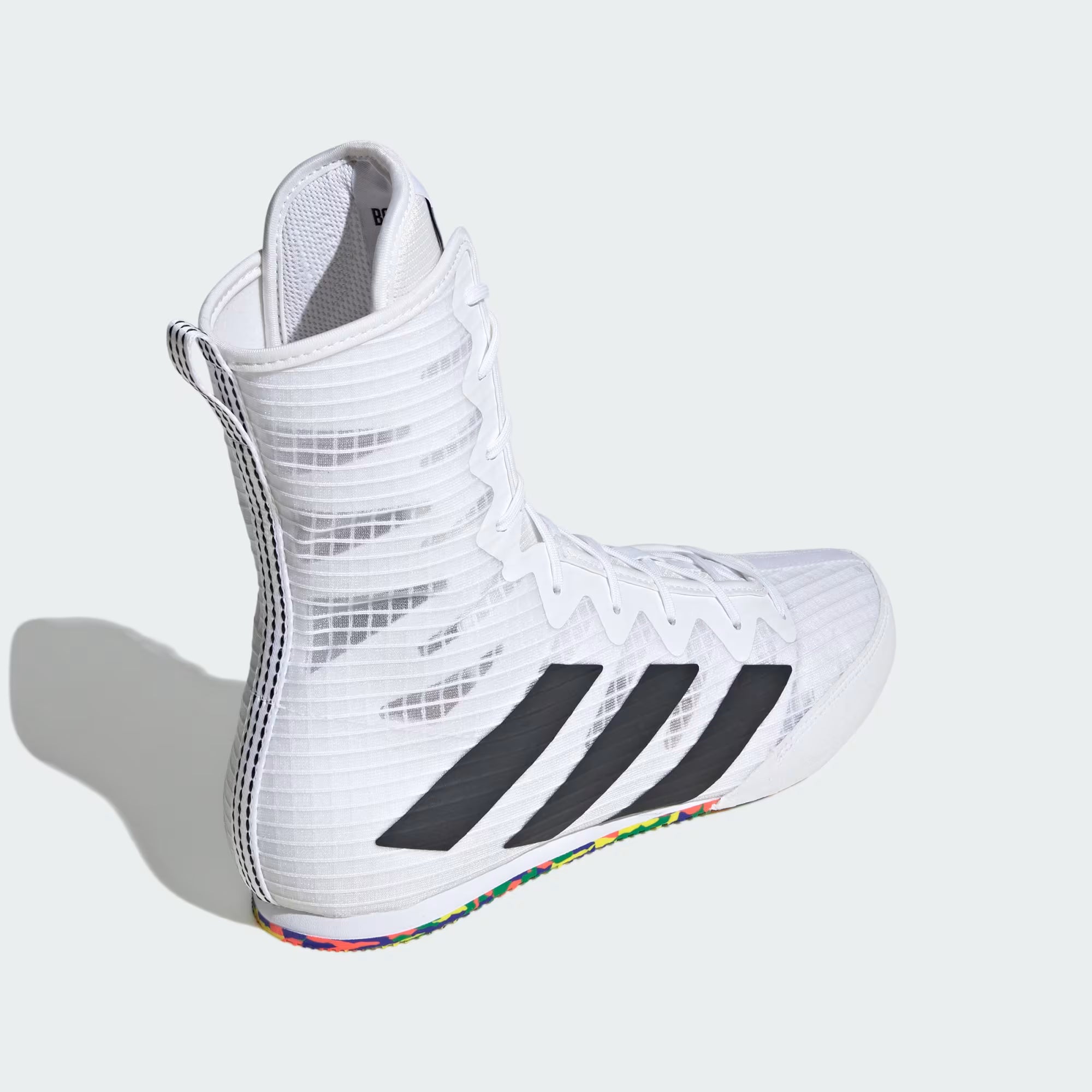 Adidas обувки за бокс HOG 4, бяло-цветни