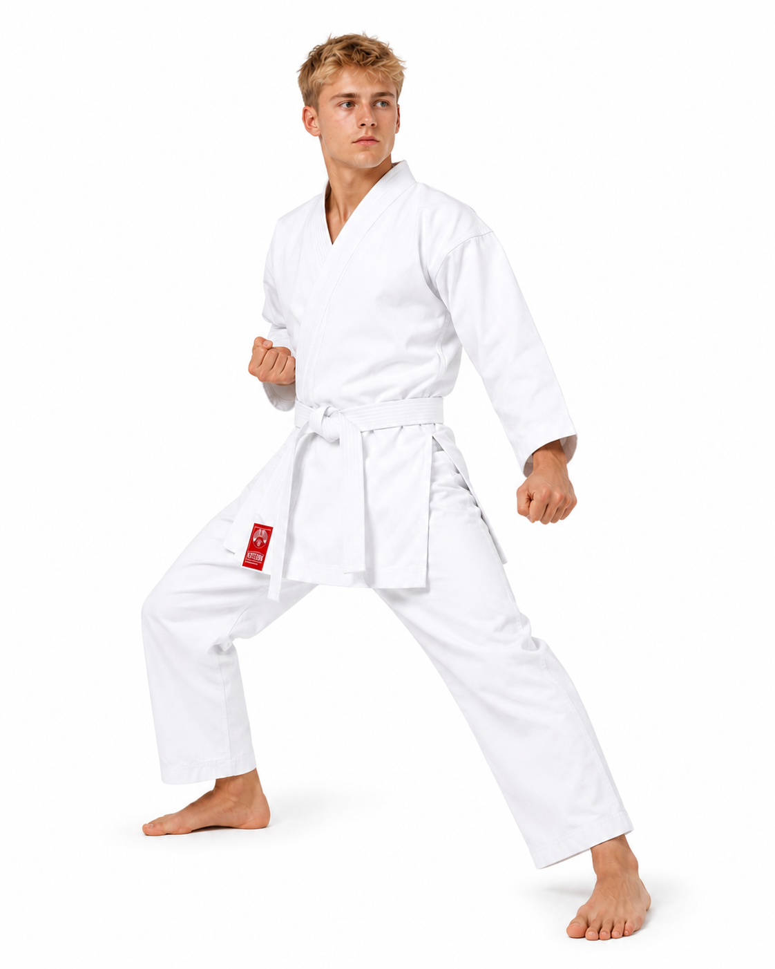 Katsudo Tiger кимоно , бяло