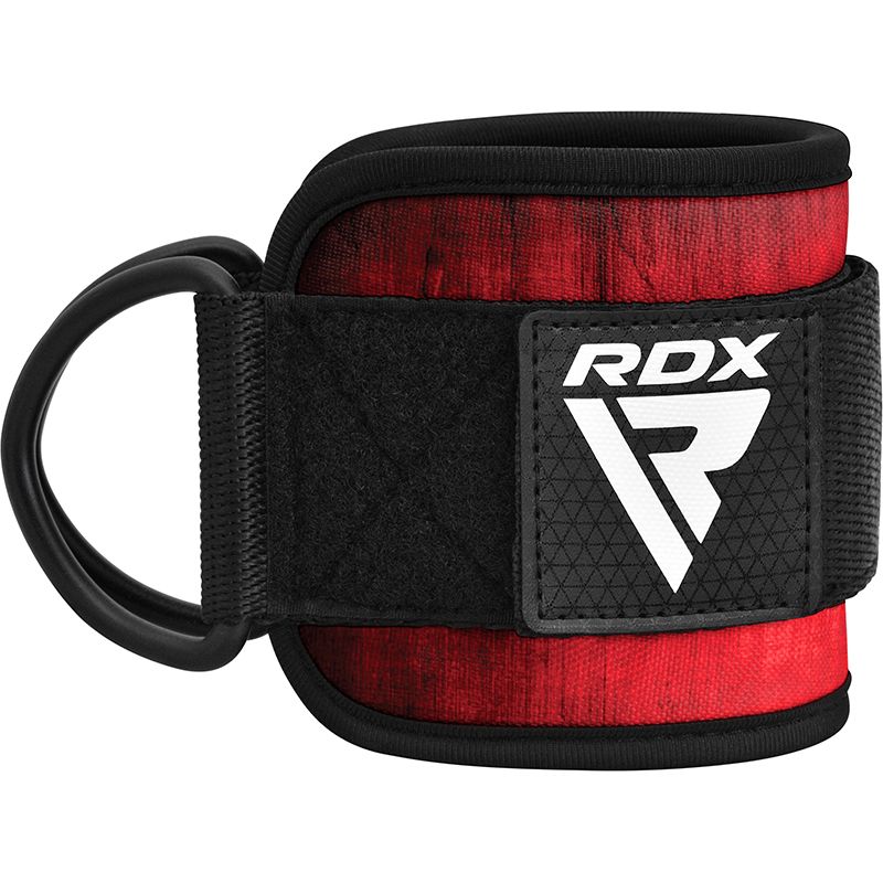 RDX професионални бандажи за глезени за фитнес A4, червени