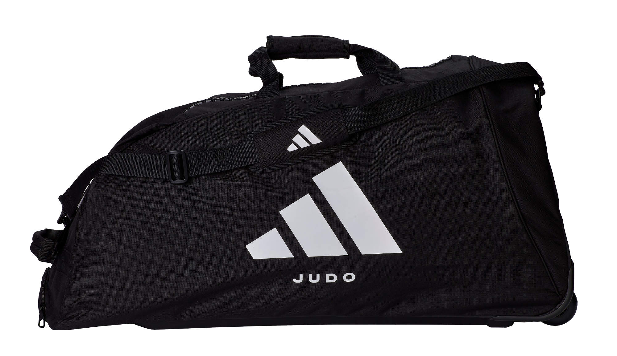 Adidas джудо чанта на колелца, черна
