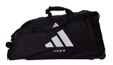 Adidas джудо чанта на колелца, черна