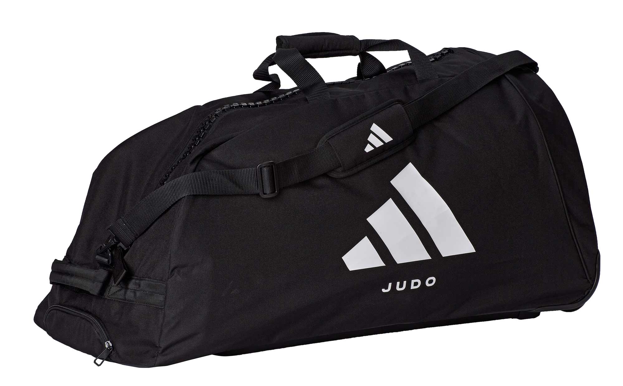 Adidas джудо чанта на колелца, черна