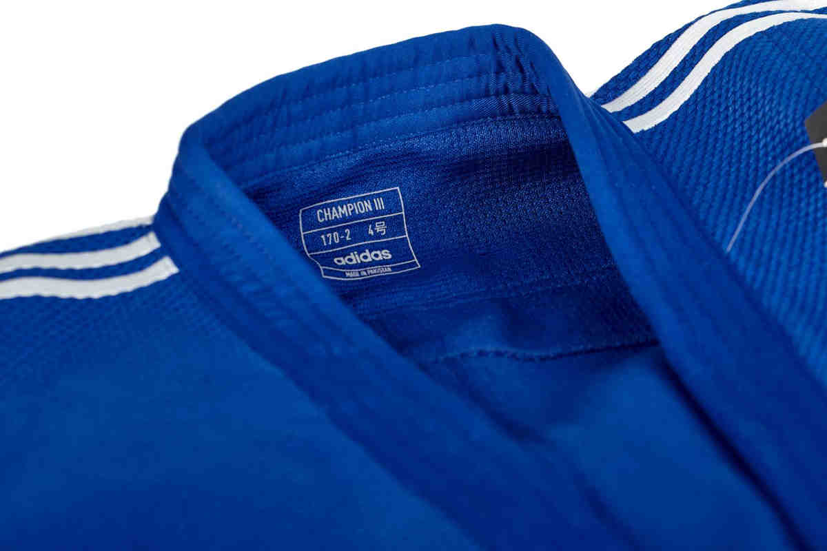 Adidas JU кимоно Champion III IJF Slim fit 750g, синьо