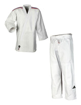 Adidas JU кимоно с национални ленти IJF Champion III Regular fit 730 g, бяло