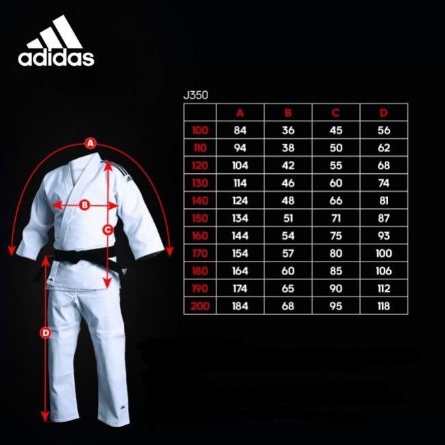 Adidas JU кимоно с черни ленти Club 350 g, бяло