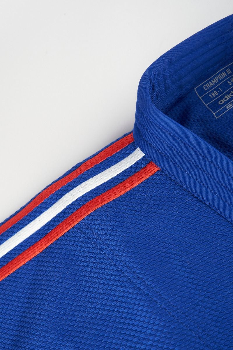 Adidas JU кимоно с национални ленти IJF Champion III Regular fit 730 g, синьо