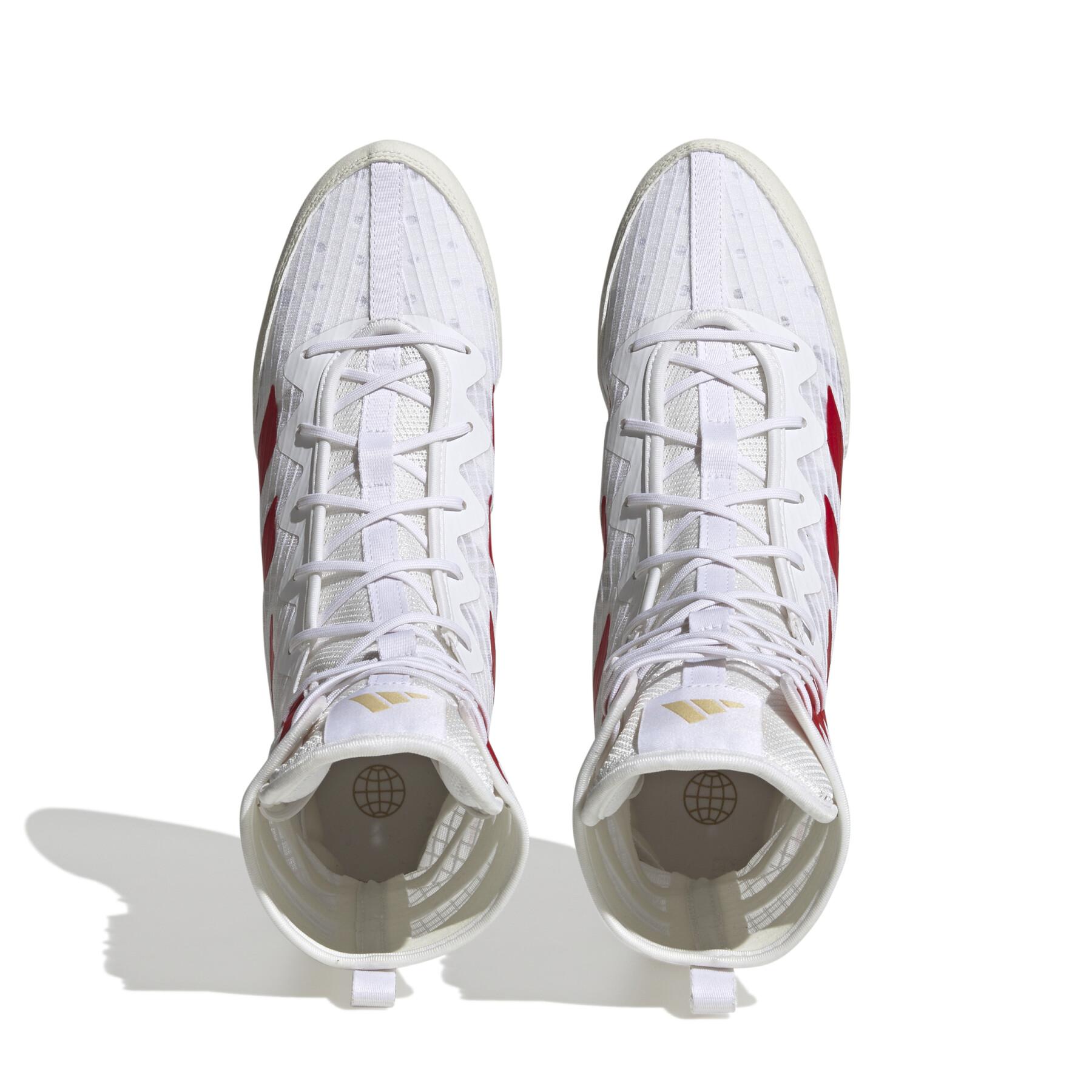 Adidas боксови обувки HOG 4, бяло-червени