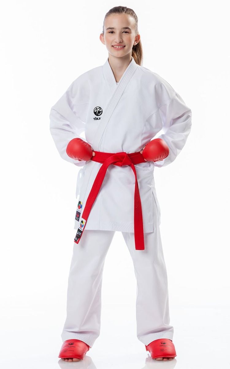 Tokaido детско KA кимоно Kumite Master WKF 270g, бяло