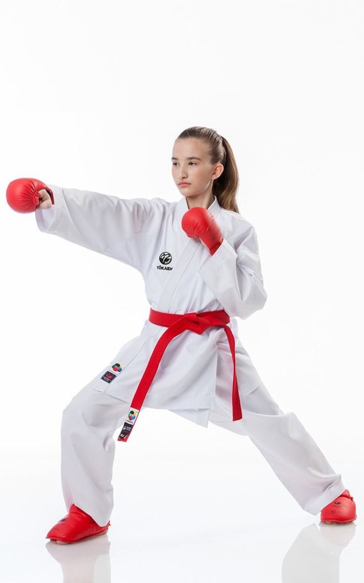 Tokaido детско KA кимоно Kumite Master WKF 270g, бяло