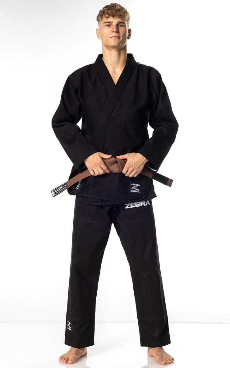 Zebra Guerreiro кимоно 350g, черно