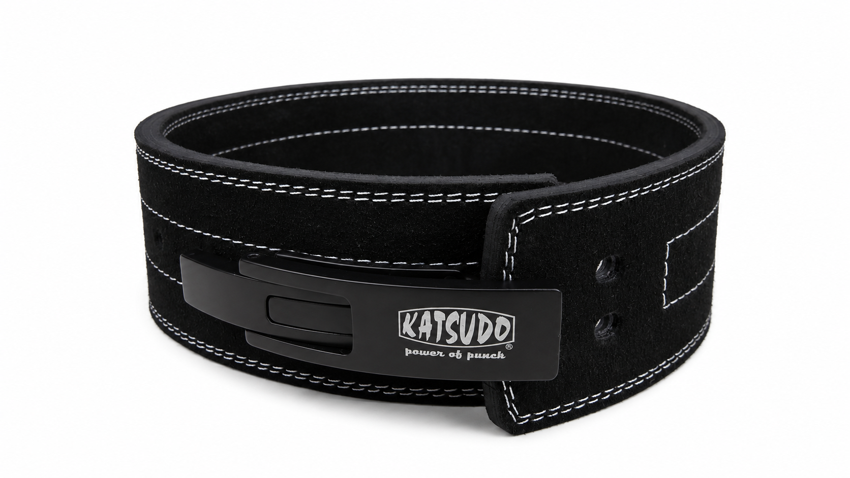 Katsudo BrutalBane пауърлифтинг колан с лостова тока, черен