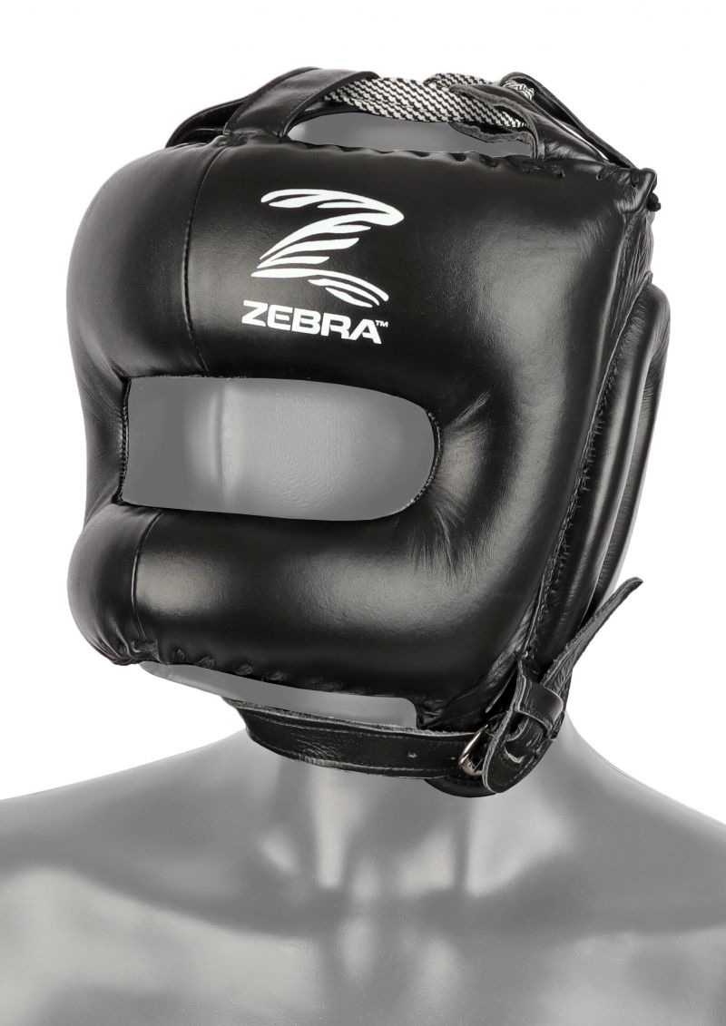 Zebra каска с протектор за лице