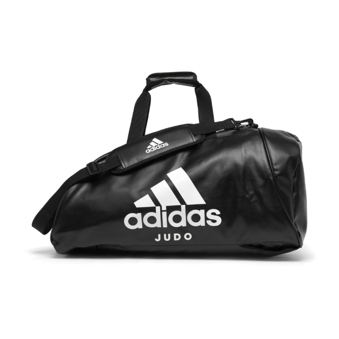 Adidas кожена джудо чанта L, черна