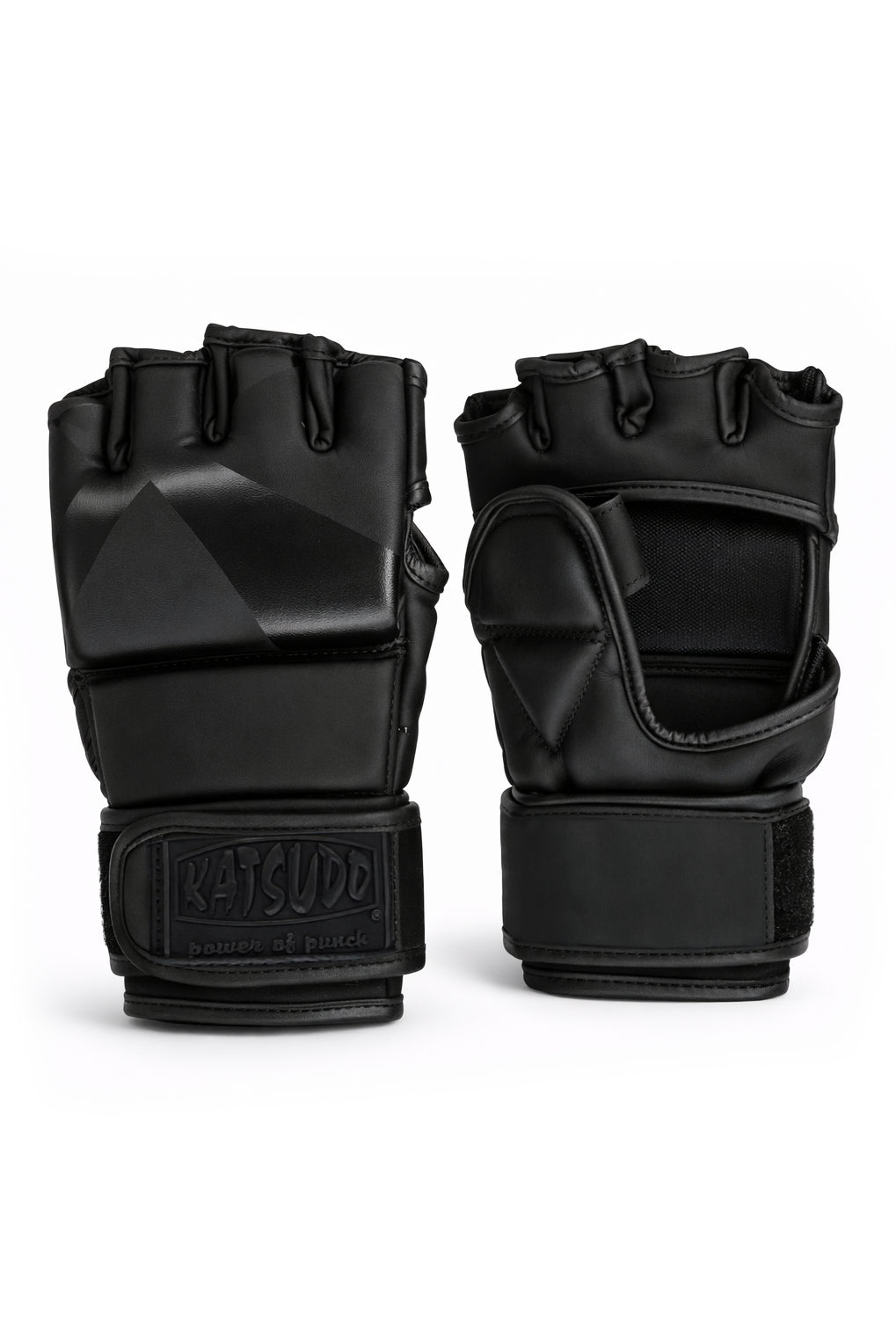 Katsudo MMA Fightcore състезателни ръкавици, черно-черни