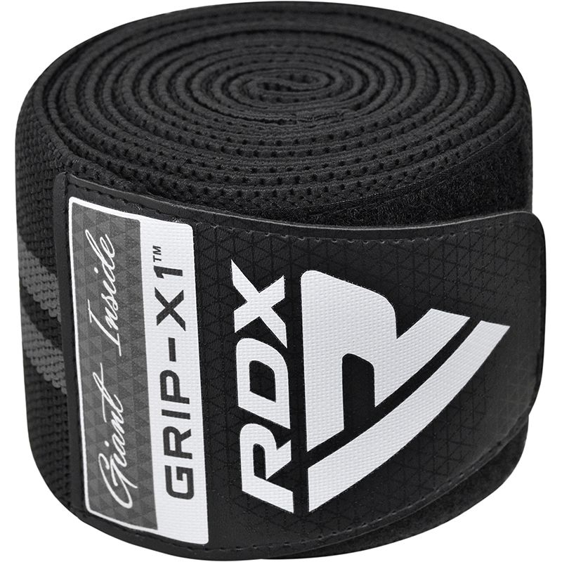 RDX бандаж за коляно, черно-сиво