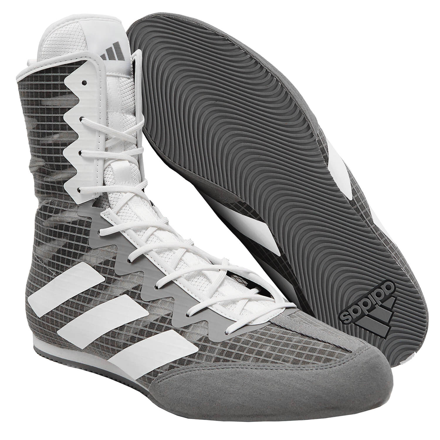 Adidas боксови обувки HOG 4, сиво-бели