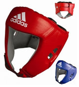 Adidas кожена боксовa каска AIBA 1, червена