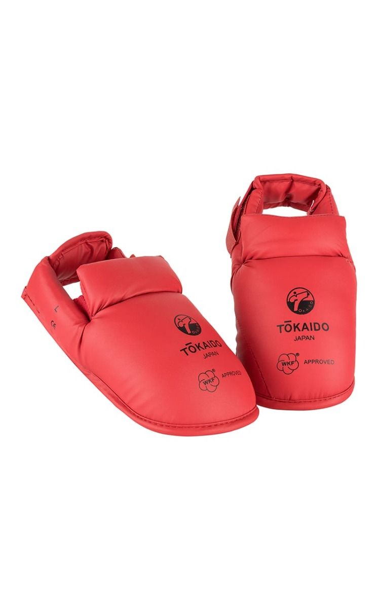 Tokaido протектори за глезени WKF, червенo