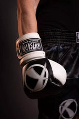 Katsudo боксови ръкавици Fight, черно-бели